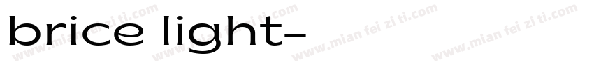 brice light字体转换